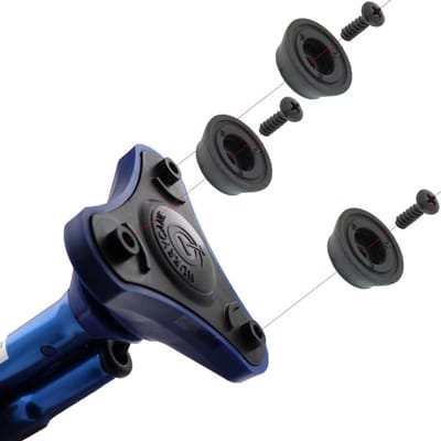 Dailygoody - Vervangende rubberen wandelstokpunten - Set van 3 schroefbare punten - Verhoog de grip - 34 mm - Geschikt voor Hurrycane - Duurzaam en sl.