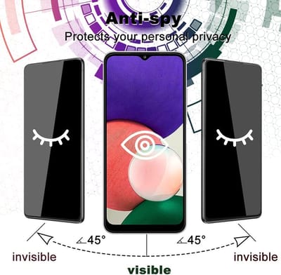 Screenprotector Geschikt voor Samsung Galaxy A22 4G Privacy Glass - Screenprotector Geschikt voor Samsung Galaxy Galaxy A22 4G Privacy Screen - Privacy Glass Galaxy A22 - Privacy Screenprotector Galaxy A22 4G - Privacy Screenprotector - 2 pack