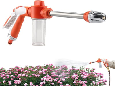 Slangsproeier Mondstuk - Handige Sproeier - Buiten Reinigen - Hoge Druk Stroom - 395 cm Lengte - Oranje