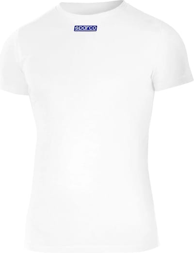 Sparco B-Rookie 100% Katoen T-Shirt - Blauw/Wit/Zwart — XS