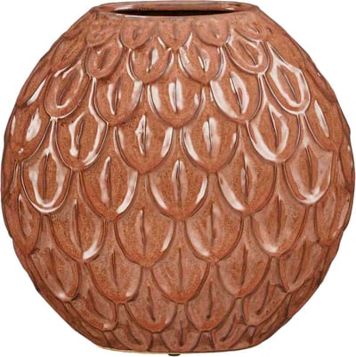 Mica Decorations Vaas Quinn - 34x17x34 cm - Keramiek - Paars