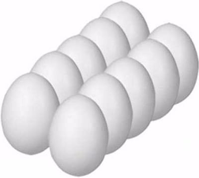 Piepschuim ei - 10x - 8 cm - zelf Paaseieren maken - hobby - styropor eieren - Pasen - DIY - Paasdecoratie