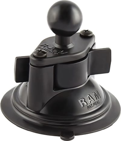 RAM Mounts Twist Lock Zuignap. zwart. one Maat
