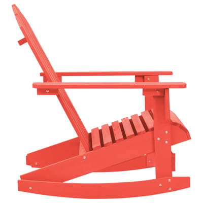 vidaXL - Schommelstoel - Adirondack - massief - vurenhout - rood