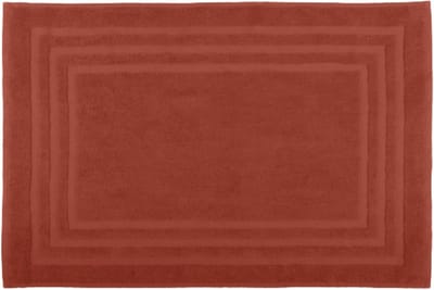 Badmat 45 x 70 cm van 100% biologisch katoen - Zachte en comfortabele terracotta kleuren voor je badkamer