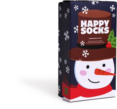 Happy Socks unisex giftbox 3P sokken holiday navy blauw