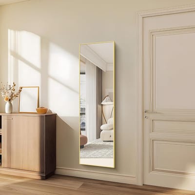 Volledige Lichaamsspiegel – Elegante Staande en 150x40 cm - Goud - Medahomestore