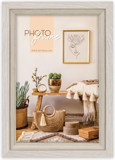 ZEP - Houten Fotolijst Zara B in grijs / bruin voor foto 10x15 cm - VZ746B