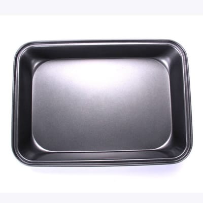 longziming -Ovenschaal / Bakplaat Rechthoekig 32 x 22 x 5,5 cm – Diepe Bakvorm voor Oven & Grill – Geschikt voor Bakken, Braden en Grillen – Antiaanbak Bakplaat