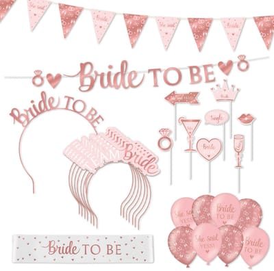 LUQ – Bride to Be Pakket – Luxe Decoratie Set – Vrijgezellenfeest Versiering – Complete Bundel – Bachelorette Party