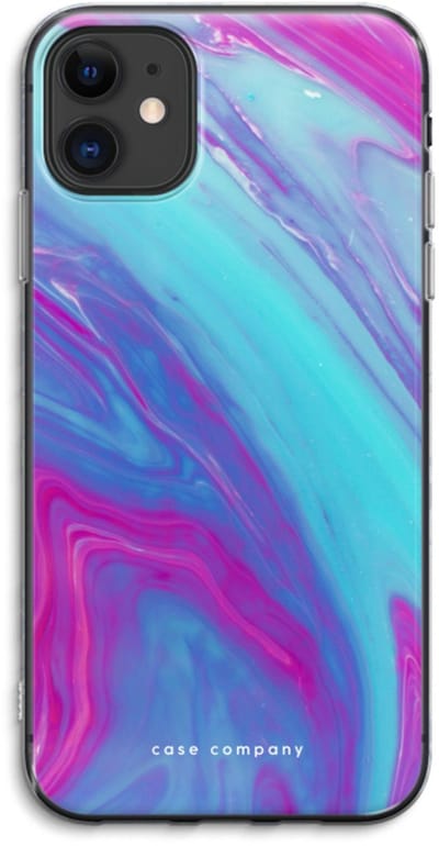 Case Company® - Hoesje geschikt voor iPhone 11 hoesje - Zweverige regenboog - Soft Cover Telefoonhoesje - Bescherming aan alle Kanten en Schermrand
