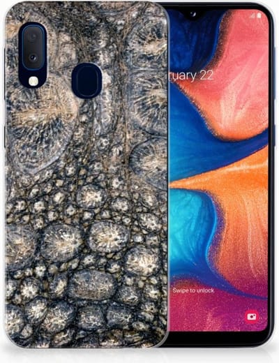 Samsung Galaxy A20e TPU Hoesje Krokodillenprint