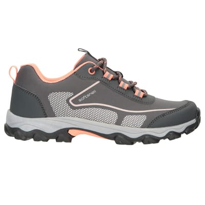 Mountain Warehouse Softshell wandelschoenen voor kinderen (Lichtgrijs)