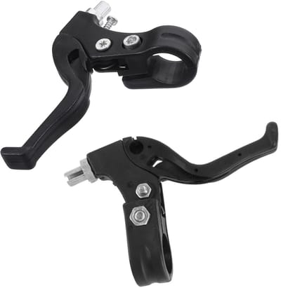 Dailygoods- Remhendel Aluminium - Fietsremmen - Fietsgreep - 1 Paar - Geschikt voor Stuur met Diameter 22 mm - Zwart - Fietsrem