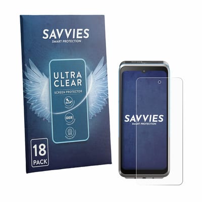 Savvies - Screenprotector voor ingenico Axium DX8 - Folie Beschermfolie transparant 18 Stuks