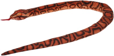 Cornellisen Regenboog boa knuffel - slang - pluche - 150 cm - dieren