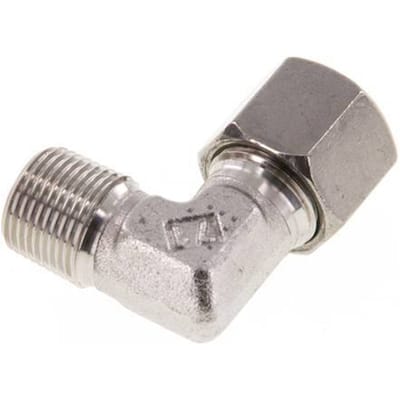 R 3/8'' Buitendraad x 10S RVS L-Fitting 90graden 630 Bar DIN 2353 - FL2E-MC-ST-038R-10-S