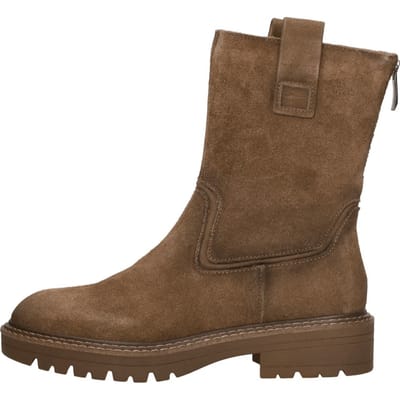 Tamaris - Enkellaarsjes Plat Cognac 38