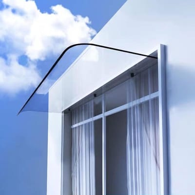 Regenbescherming Luifel - Veranda Afdekking - Buiten Leven - Verdikt Polycarbonaat - 40x290cm - Doorzichtig