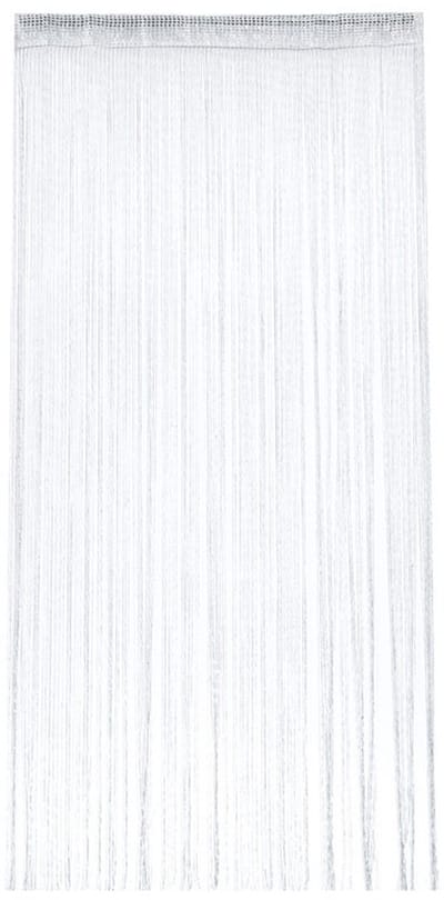 Deurgordijn - 100 x 200 cm - Vliegengordijn - Glitter Klamboe - Anti-vliegendeurgordijn - Met zilverdraad - Draadgordijn - Siergordijn - Horgordijn - Transformeer elke ruimte met elegantie - Wit