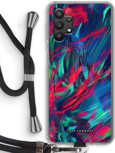 Case Company® - Hoesje met koord geschikt voor Samsung Galaxy A32 5G hoesje met Koord - Pilgrims Of The Sea - Telefoonhoesje met Zwart Koord - Bescherming aan alle Kanten en Over de Schermrand