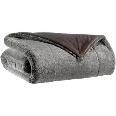 Deken Vivaraise Kinta van polyester bruin (130 x 160 cm)