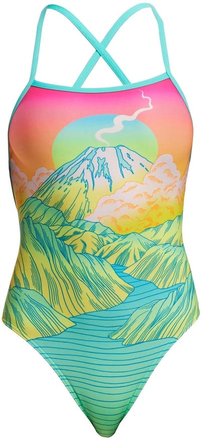 Funkita Strapped In Zwemkleding Groen AUS 10 Vrouw