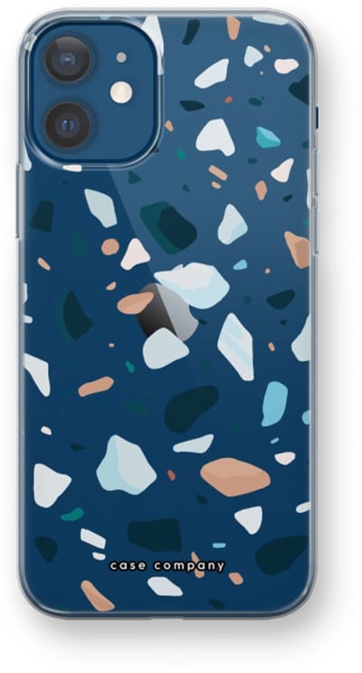 Case Company® - Hoesje geschikt voor iPhone 12 mini hoesje - Terrazzo N°13 - Soft Cover Telefoonhoesje - Bescherming aan alle Kanten en Schermrand