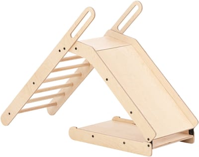 Mamatoyz Kinderglijbaan Montessori Slide Me Slide Massief Hout - Opvouwbaar voor Binnen