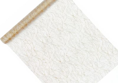 PartyDeco - Organza XL glitter goud (9 mtr)