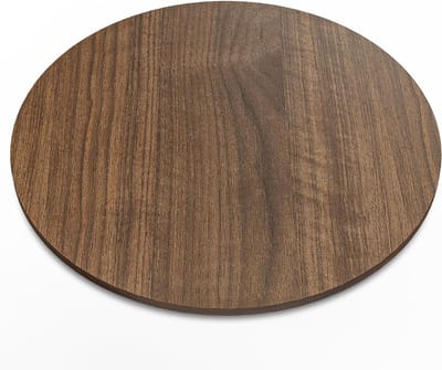 Draaiplateau van Walnoothout - Roterende Serveerschaal - Serveren aan Tafel - Massief Houten Constructie - 40 cm - Houtkleur
