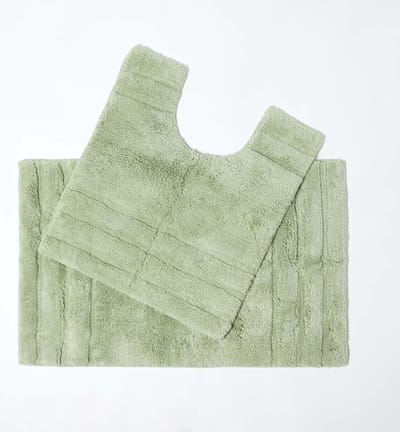 Homescapes badmattenset 2 stuks Spa Surpreme limoengroen