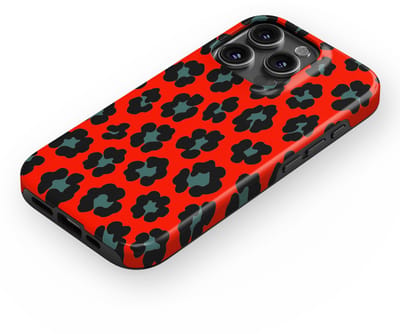 DripCase Luipaard Hoesje geschikt voor iPhone 16 Pro Max | Backcover met Mag | Hoesje met Dierenprint geschikt voor iPhone 16 Pro Max Jungle Blaze