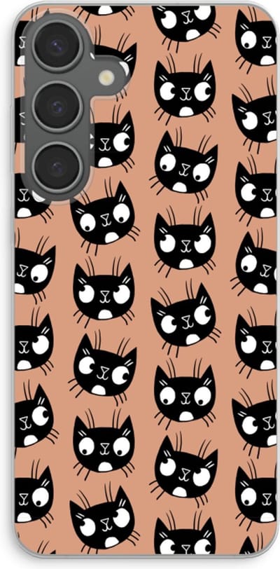 Case Company® - Hoesje geschikt voor Samsung Galaxy S24 Plus hoesje - Kat - Soft Cover Telefoonhoesje - Bescherming aan alle Kanten en Schermrand
