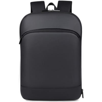 Zakelijk Ultradun Pendelen Grote capaciteit Uitbreidbare Rugzak, Multifunctionele Waterdichte Rugzak, Laptoptas zwart