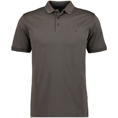 Ragman Uni Polo Light Cotton Mix Donker Taupe / male