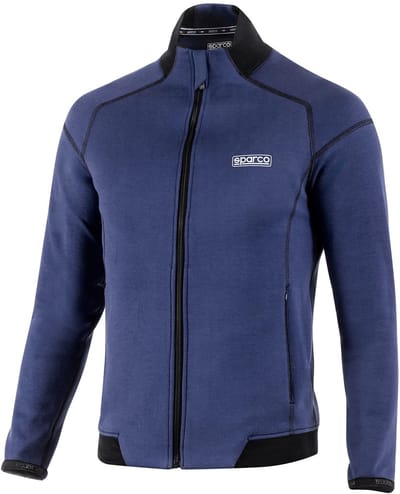 Sparco Full Zip Pro Vest - Marineblauw/Grijs/Zwart — XS