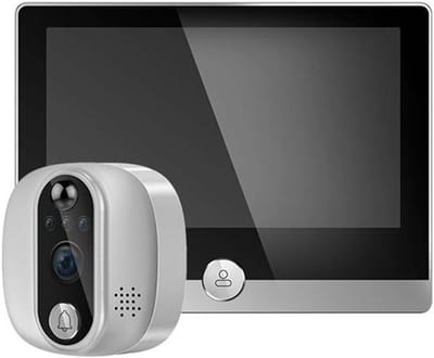Draadloze Deurbel - Video Deurbel - Woning Beveiliging - Met 4.3 inch Scherm - 1080P Resolutie - Zwart