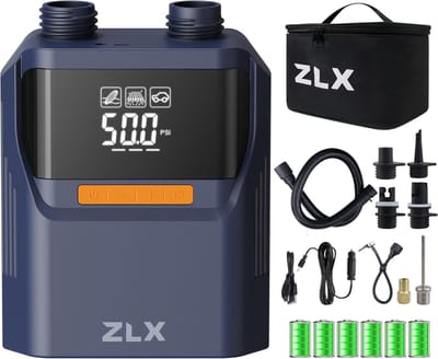Thijox - Elektrische Luchtpomp 50PSI voor SUP, Kajakken, Boten, Tent en Luchtmatras - Oplaadbare Hoogdruk Tweetraps Inflatie en Deflatie Accessoires