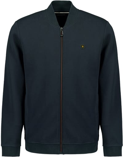 No Excess Sweater full zipper pique bomber night