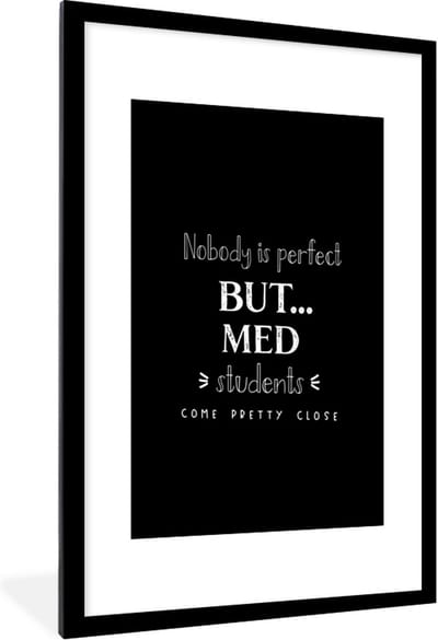 Fotolijst incl. Poster - Geneeskunde - Uni - Onderwijs - Opleiding - 60x90 cm - Posterlijst