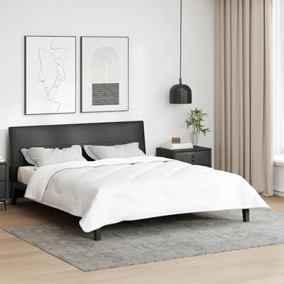 vidaXL 2-in-1 Dekbed 201 x 201 x 9 cm Winter Polyester Wit Ademend