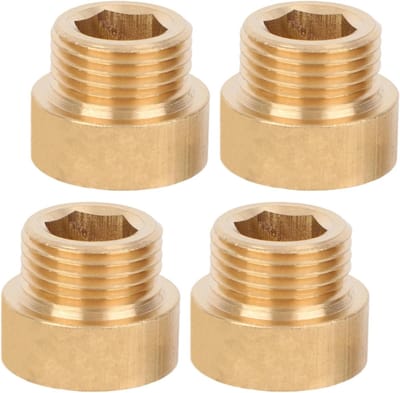 Verlengarm voor Douchekop - 4 Stuks, Messing G1/2 Verlengadapter voor Badkamer, Keuken en Tuin - Eenvoudige Installatie en Duurzaam Design
