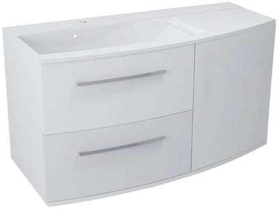 Sapho Julie - Wastafelkast 105x55x47 cm, links, wit JU105-3030