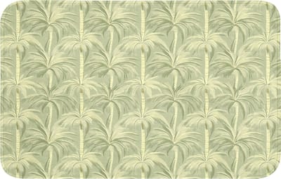 WC mat 80x50 cm - Antislip - Palmwoud - Tropisch - Groen - Toiletmat - Vloermat - Douchemat - Toilet tapijt - Toiletmatten