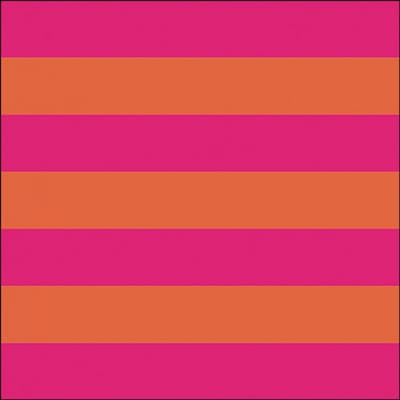 Lunch Servetten Block stripe orange/pink - Ambiente - 33x33 cm