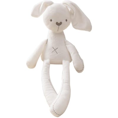 42CM Schattige Lange Oren Troost Konijn Pop Baby Zacht Pluche Speelgoed Kalmerend Slapend Knuffeldier Babyspeelgoed voor Kinderen Verjaardagscadeau beige