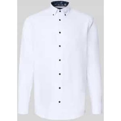 OLYMP Luxor Overhemd, Modern Fit, Button-down, Wit