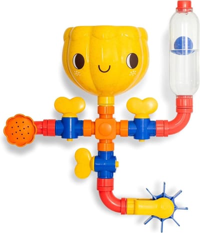 Badspeelgoed Waterworks - Waterspeelgoed Puzzel - Creatief Spelen - Configureerbare Stukken - 195 x 115 x 21 cm - Meerkleurig