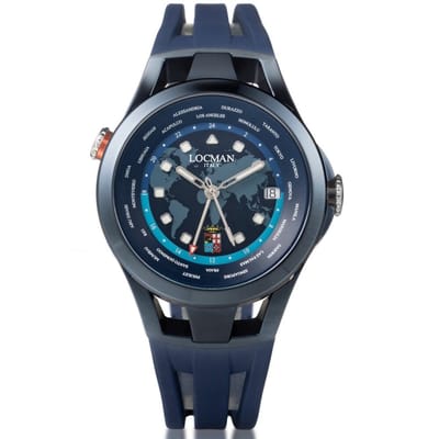 Locman - 0548B02A-BLAMVESB - Polshorloge - Heren - Automatisch - Amerigo Vespucci GMT